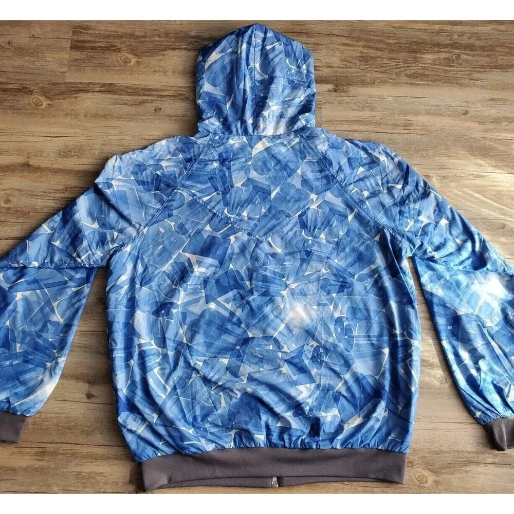 Nike Air Windrunner Track Jacket Reversible All Over Print Windbreaker L or XL